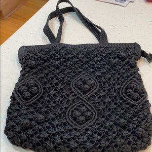 HOBO crocheted leather purse